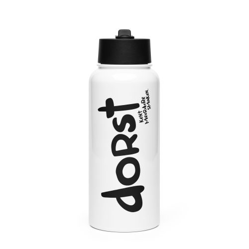 Dorst – roestvrijstalen waterfles met rietje